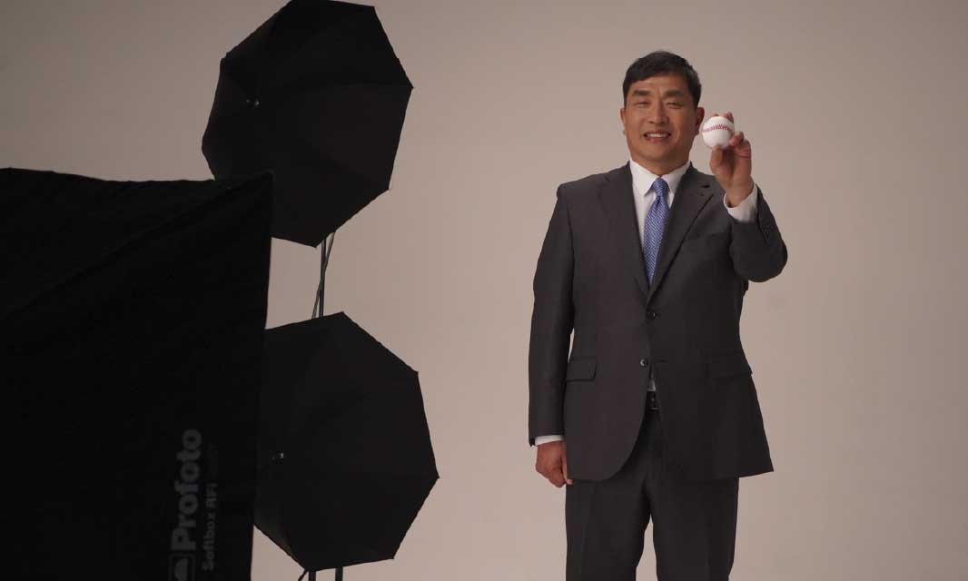 CM動画撮影中の様子_山本昌さん3